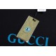 Cloni Maglietta girocollo Gucci unisex nera/albicocca 08 firmate