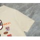 Cloni Maglietta girocollo Gucci unisex nera/albicocca 09 firmate