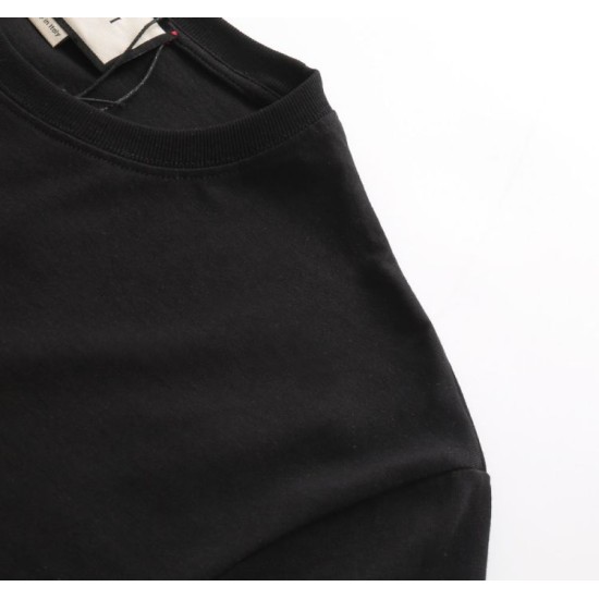 Cloni Maglietta girocollo Gucci unisex nera/albicocca 11 firmate