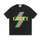 Cloni Maglietta girocollo Gucci unisex nera/albicocca 11 firmate