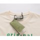 Cloni Maglietta girocollo Gucci unisex nera/albicocca 12 firmate