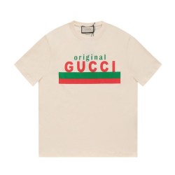 Cloni Maglietta girocollo Gucci unisex nera/albicocca 12 firmate