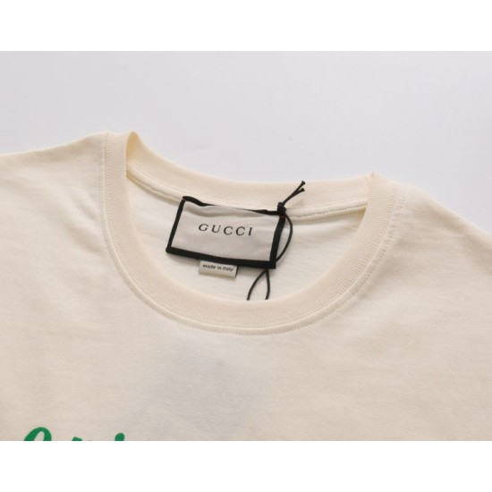 Cloni Maglietta girocollo Gucci unisex nera/albicocca 12 firmate