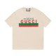 Cloni Maglietta girocollo Gucci unisex nera/albicocca 12 firmate