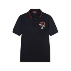 Cloni Polo Gucci con ricamo a doppia GG e morsetto 01 firmate