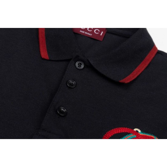 Cloni Polo Gucci con ricamo a doppia GG e morsetto 01 firmate