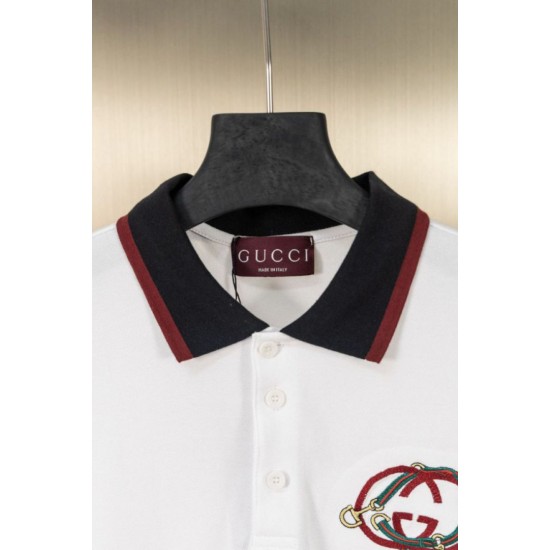 Cloni Polo Gucci con ricamo a doppia GG e morsetto 02 firmate