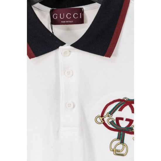 Cloni Polo Gucci con ricamo a doppia GG e morsetto 02 firmate