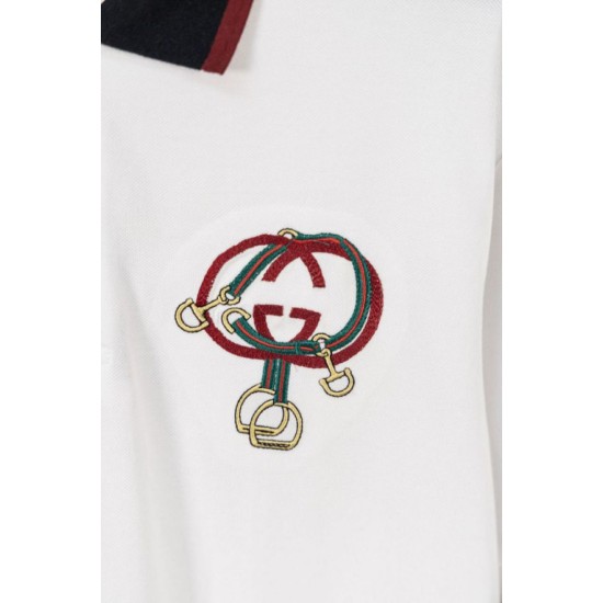 Cloni Polo Gucci con ricamo a doppia GG e morsetto 02 firmate