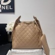 Borse firmate replica media Chanel 25 Hobo Caviar Quilted AS5311 Beige
