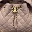 Borsa a mano media Chanel 25 Hobo Caviar Quilted AS5311 Rosa