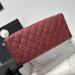 Borse Replica a mano media Chanel 25 Hobo Caviar Quilted AS5311 Rosso