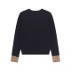 Cloni Cardigan classico Burberry maglia scozzese a maniche lunghe con ricamo firmate