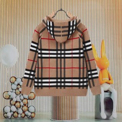 Cloni Giacca Burberry con cappuccio reversibile cashmere a quadri firmate