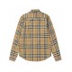 Cloni Camicia a quadri Vintage Burberry con polsini a coste firmate
