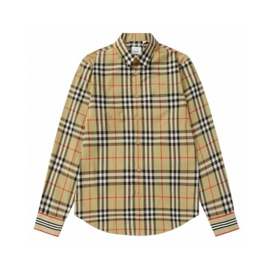 Cloni Camicia a quadri Vintage Burberry con polsini a coste firmate