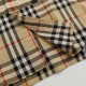 Cloni Camicia Burberry a maniche lunghe con patchwork scozzese firmate