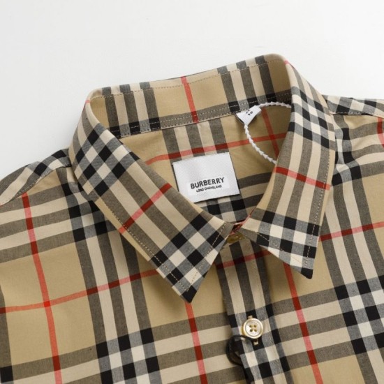 Cloni Camicia classici Burberry a maniche lunghe con motivo a quadri  firmate