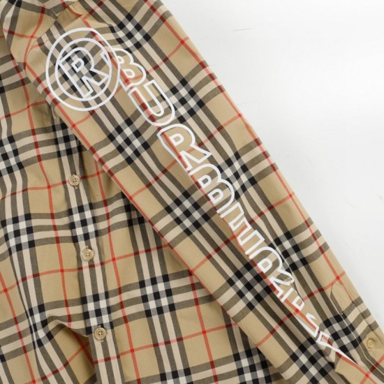 Cloni Camicia classici Burberry a maniche lunghe con motivo a quadri  firmate