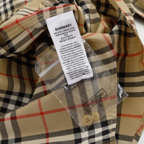 Cloni Camicia classici Burberry a maniche lunghe con motivo a quadri  firmate