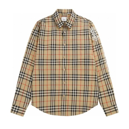 Cloni Camicia classici Burberry a maniche lunghe con motivo a quadri  firmate