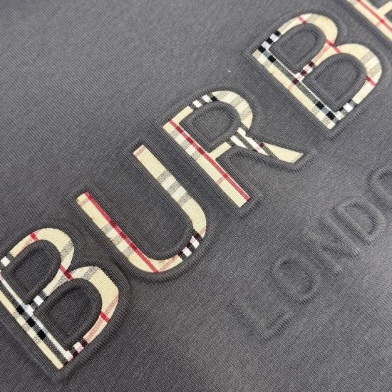 Cloni Burberry T-shirt unisex a maniche corte con scollo rotondo 01 firmate
