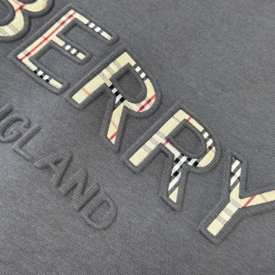 Cloni Burberry T-shirt unisex a maniche corte con scollo rotondo 01 firmate