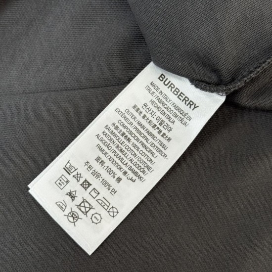 Cloni Burberry T-shirt unisex a maniche corte con scollo rotondo 01 firmate