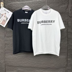 Cloni Burberry T-shirt unisex a maniche corte con logo firmate