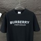 Cloni Burberry T-shirt unisex a maniche corte con logo firmate