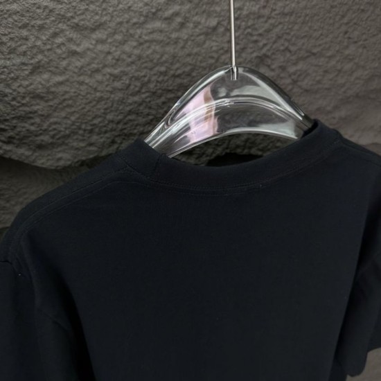 Cloni Burberry T-shirt unisex a maniche corte con logo firmate