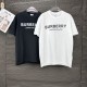 Cloni Burberry T-shirt unisex a maniche corte con logo firmate