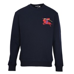 Cloni Burberry Felpa girocollo con cavallo ricamato firmate