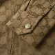 Cloni Giacca-camicia Gucci con colletto alla coreana e motivo Doppia G in jacquard all-over firmate