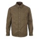 Cloni Giacca-camicia Gucci con colletto alla coreana e motivo Doppia G in jacquard all-over firmate