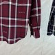 Replica di lusso Camicia Gucci a maniche lunghe con colletto jacquard scozzese Imitazioni Cloni Camicia Gucci a maniche lunghe con colletto jacquard scozzese firmate