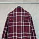 Replica di lusso Camicia Gucci a maniche lunghe con colletto jacquard scozzese Imitazioni Cloni Camicia Gucci a maniche lunghe con colletto jacquard scozzese firmate