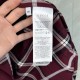Replica di lusso Camicia Gucci a maniche lunghe con colletto jacquard scozzese Imitazioni Cloni Camicia Gucci a maniche lunghe con colletto jacquard scozzese firmate
