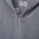 Replica di lusso Giacca Gucci classica cappuccio in misto cashmere jacquard con doppia G Imitazioni Cloni Giacca Gucci classica cappuccio in misto cashmere jacquard con doppia G firmate