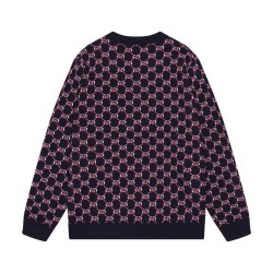 Cloni Maglione girocollo Gucci lana con logo classico doppia G firmate