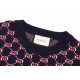Replica di lusso Maglione girocollo Gucci lana con logo classico doppia G Imitazioni Cloni Maglione girocollo Gucci lana con logo classico doppia G firmate