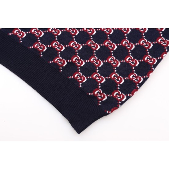 Replica di lusso Maglione girocollo Gucci lana con logo classico doppia G Imitazioni Cloni Maglione girocollo Gucci lana con logo classico doppia G firmate