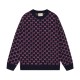 Replica di lusso Maglione girocollo Gucci lana con logo classico doppia G Imitazioni Cloni Maglione girocollo Gucci lana con logo classico doppia G firmate