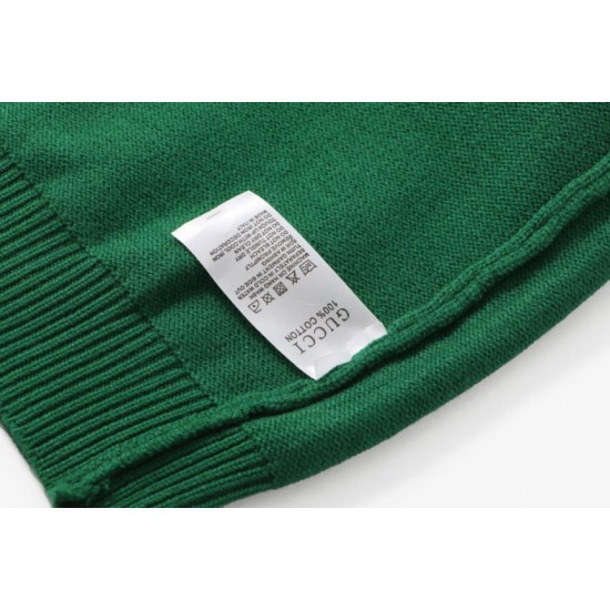 Replica di lusso Maglione Gucci girocollo in jacquard con logo bianco Imitazioni Cloni Maglione Gucci girocollo in jacquard con logo bianco firmate