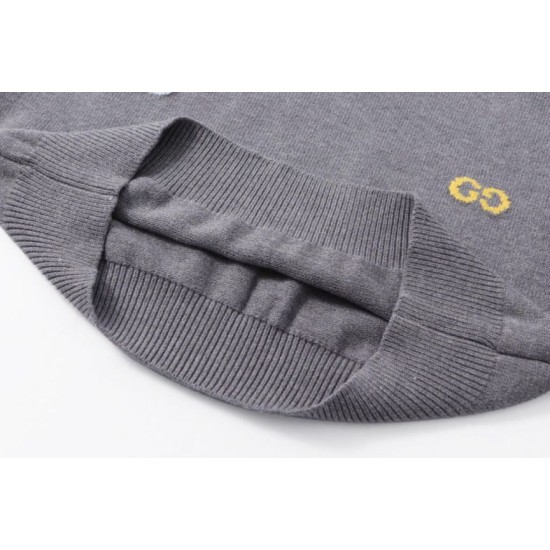 Replica di lusso Maglione Gucci girocollo jacquard con logo doppia G colorato Imitazioni Cloni Maglione Gucci girocollo jacquard con logo doppia G colorato firmate
