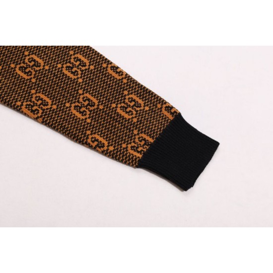 Replica di lusso Maglione Gucci girocollo jacquard con doppia G Imitazioni Cloni Maglione Gucci girocollo jacquard con doppia G firmate