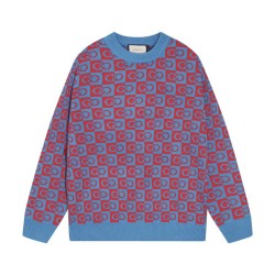 Cloni Maglione Gucci girocollo jacquard con doppia G 02 firmate