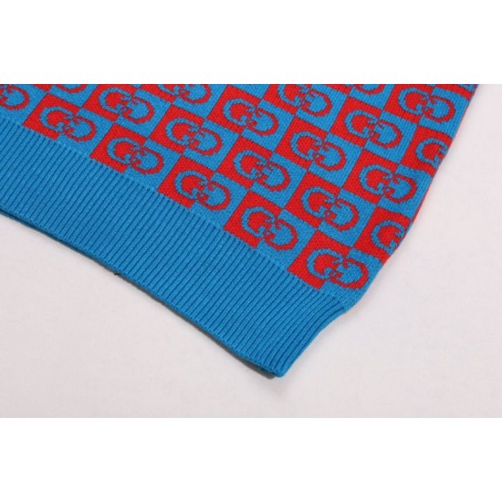 Replica di lusso Maglione Gucci girocollo jacquard con doppia G 02 Imitazioni Cloni Maglione Gucci girocollo jacquard con doppia G 02 firmate