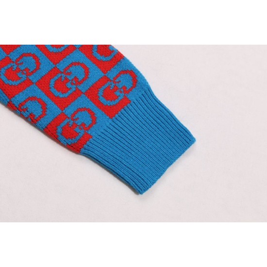 Replica di lusso Maglione Gucci girocollo jacquard con doppia G 02 Imitazioni Cloni Maglione Gucci girocollo jacquard con doppia G 02 firmate