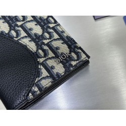 Portafoglio lungo verticale Dior Saddle Dior Oblique jacquard nero Portafoglio lungo verticale Dior Saddle Dior Oblique jacquard nero
